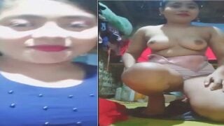 Village Maal Showing Big Boobs Dressing