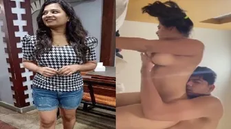 Young wife doggy position mai chudai